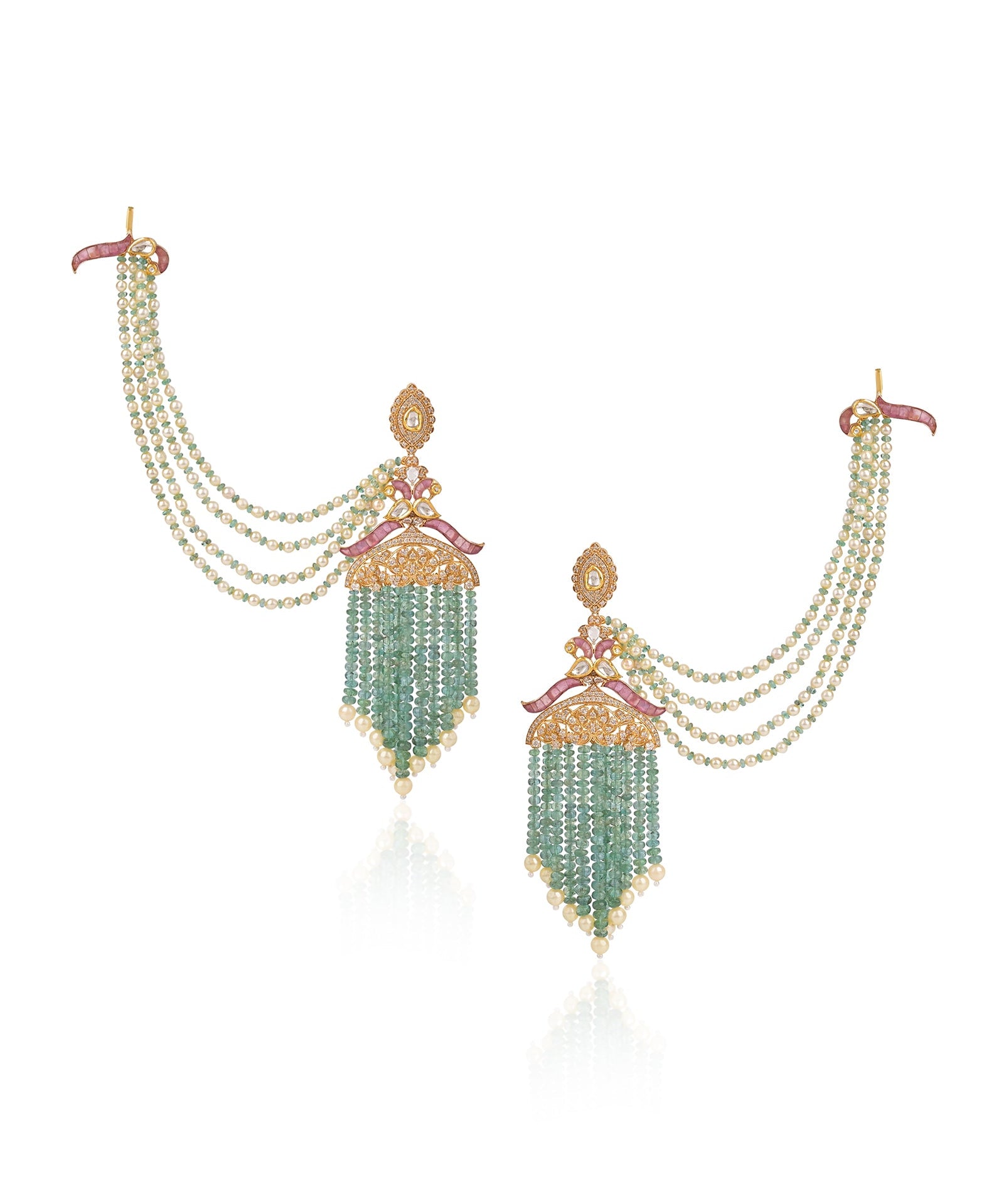 Emerald Majesty Chandbalis | AMARIS JEWELS | Fine Jewelry 