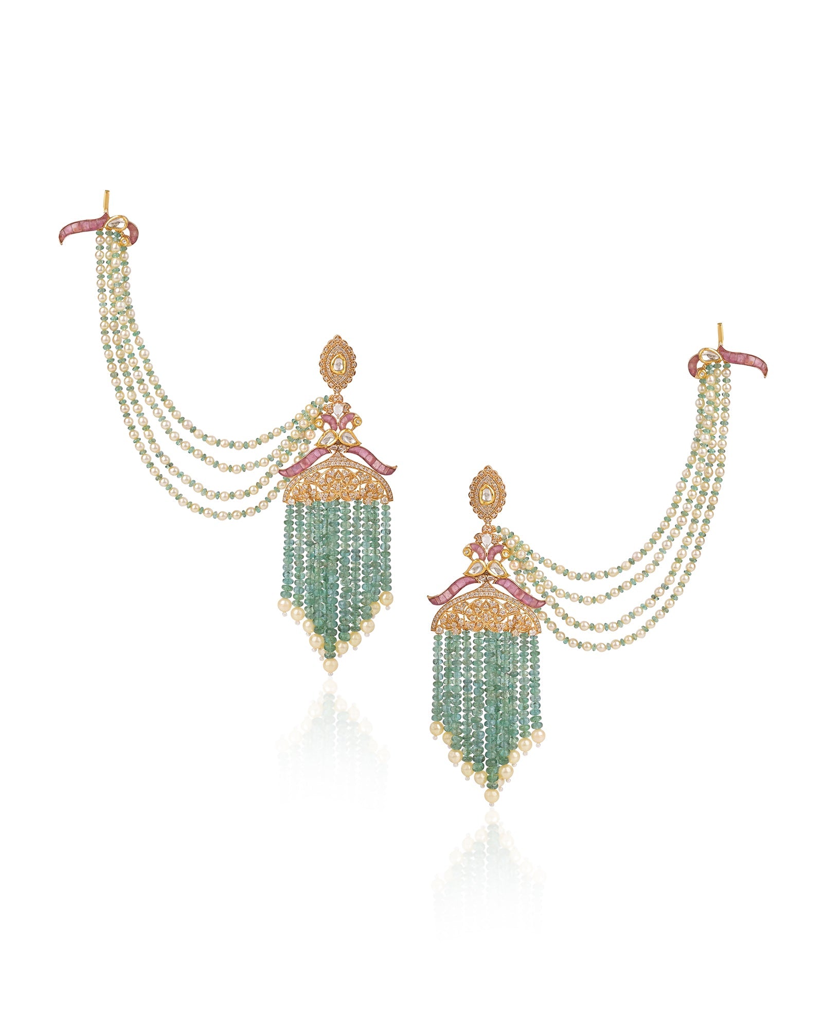 Emerald Majesty Chandbalis | AMARIS JEWELS | Fine Jewelry 