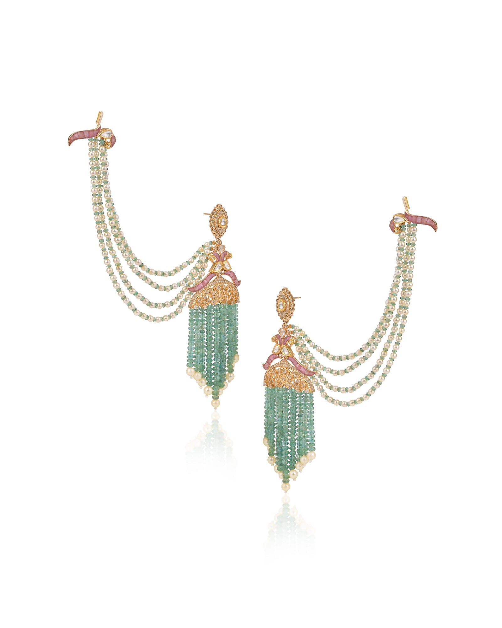 Emerald Majesty Chandbalis | AMARIS JEWELS | Fine Jewelry 