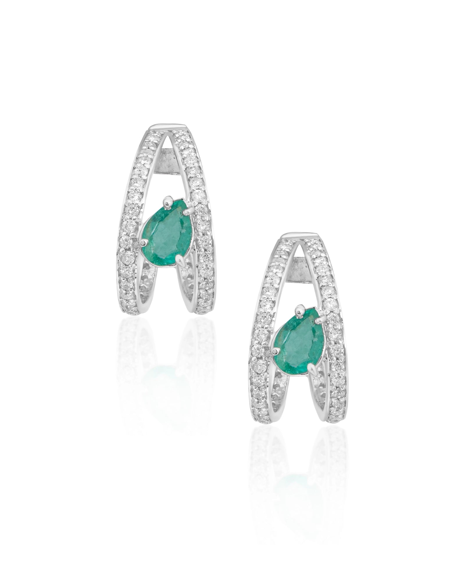 Emerald Mood Earrings | AMARIS JEWELS | Fine Jewelry 