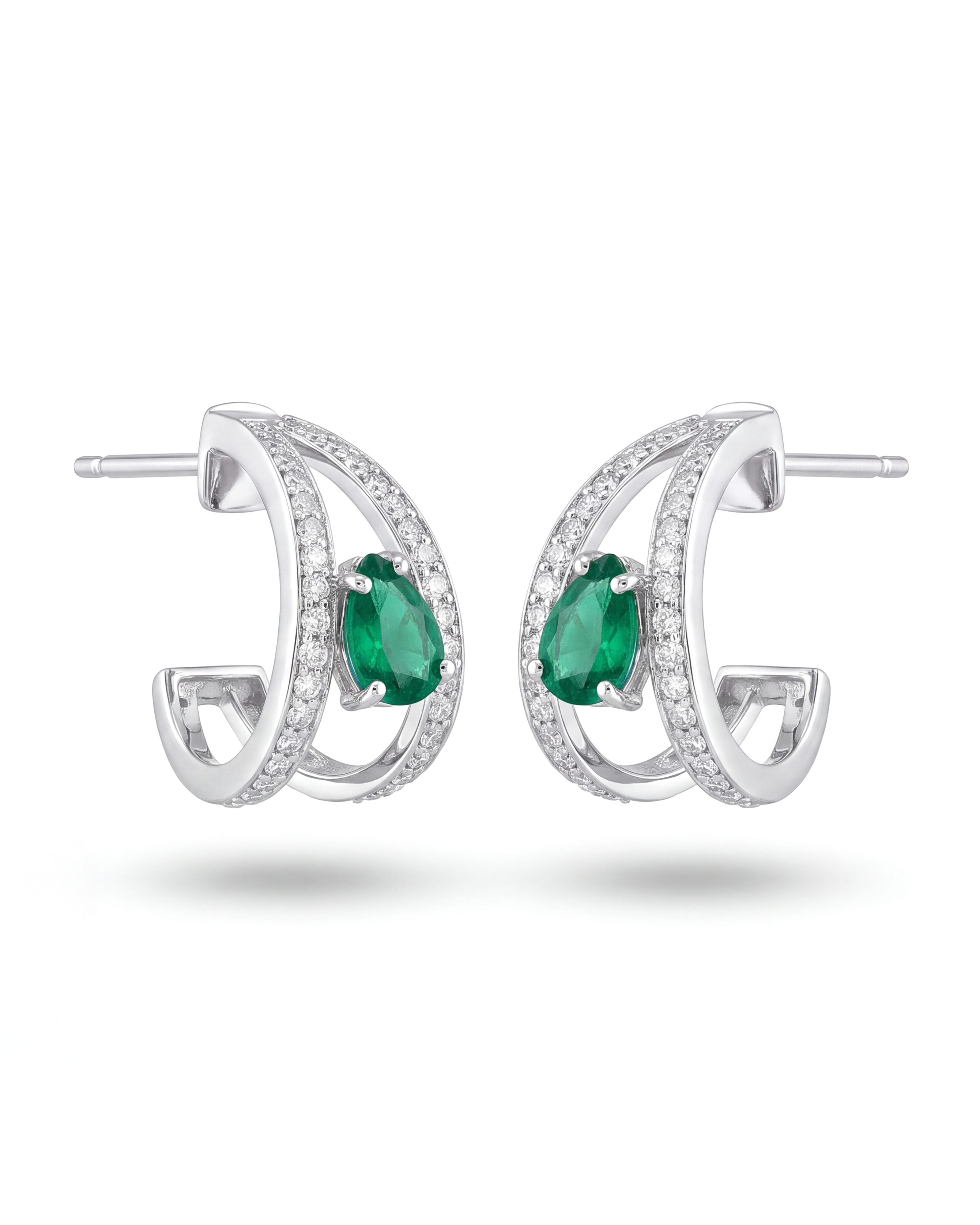 Emerald Mood Earrings | AMARIS JEWELS | Fine Jewelry