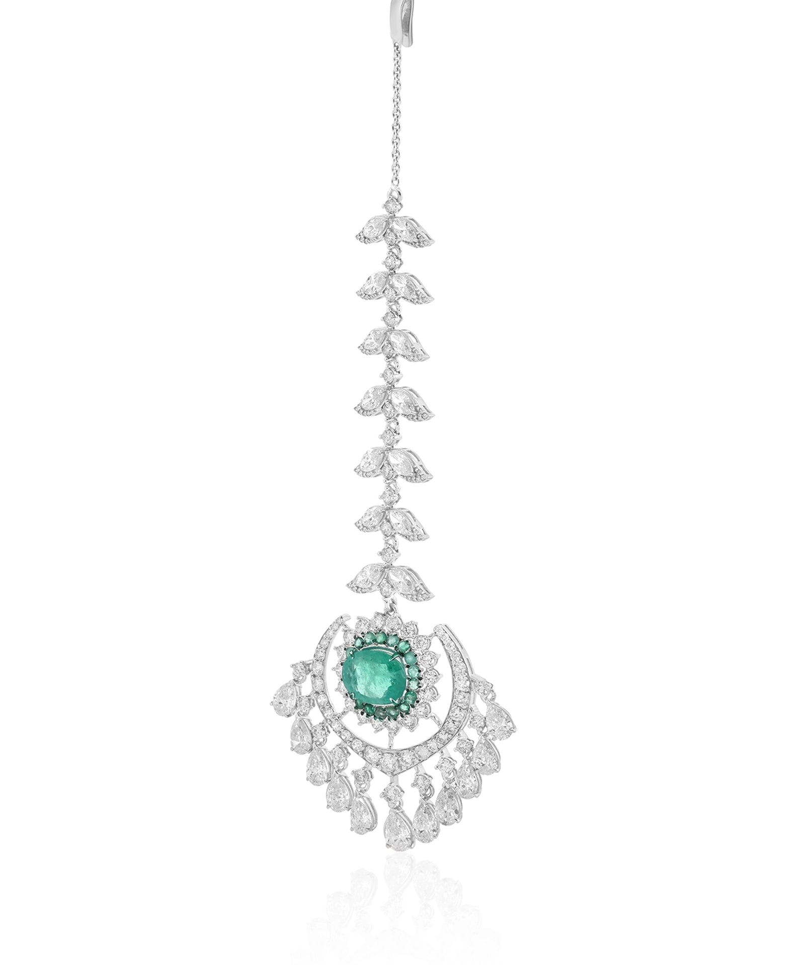 Emerald Muse Maangtikka | AMARIS JEWELS | Fine Jewelry 