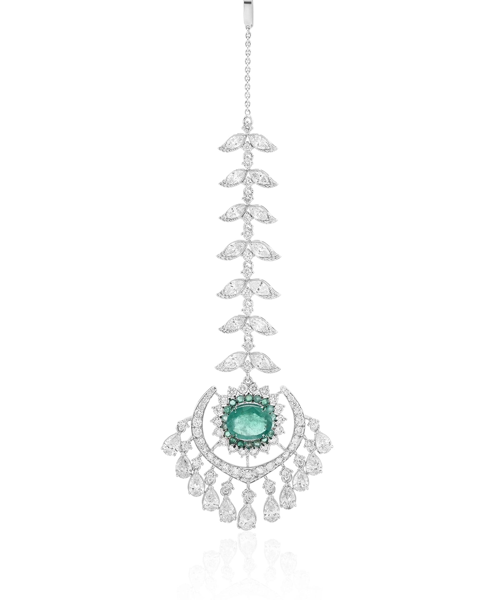 Emerald Muse Maangtikka | AMARIS JEWELS | Fine Jewelry 