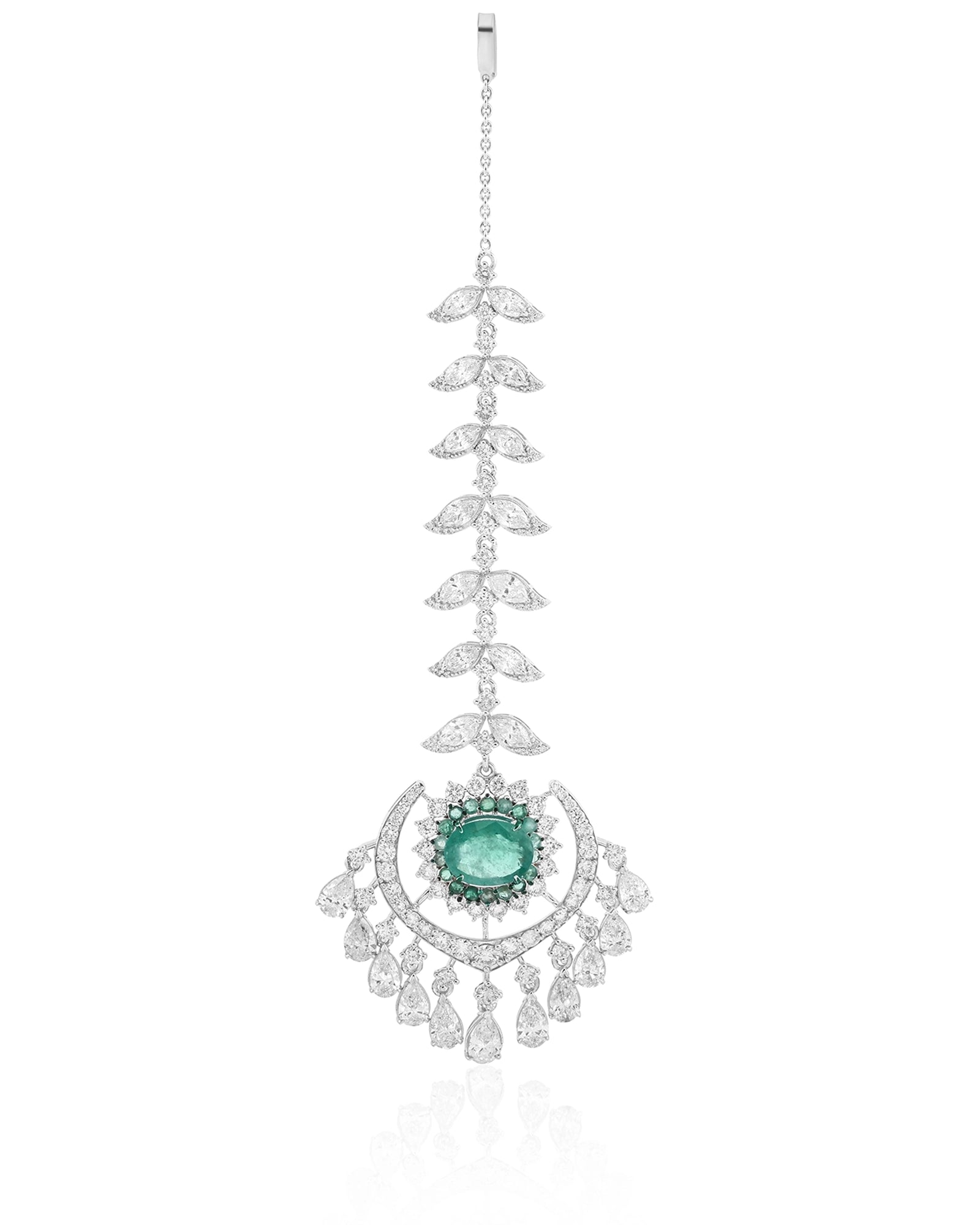 Emerald Muse Maangtikka | AMARIS JEWELS | Fine Jewelry 