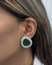 Emerald Oasis Studs | AMARIS JEWELS | Fine Jewelry 