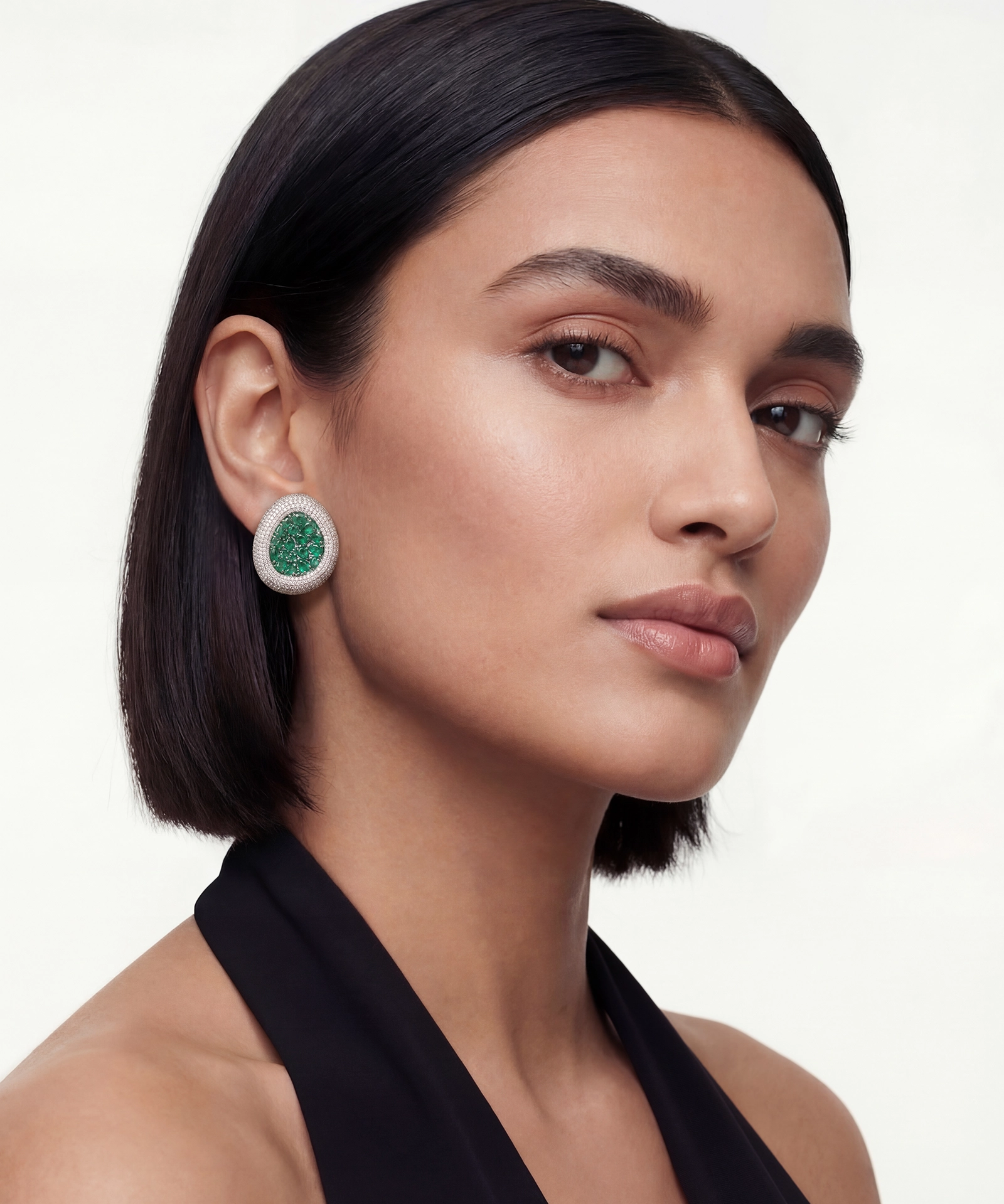 Emerald Oasis Studs | AMARIS JEWELS | Fine Jewelry 