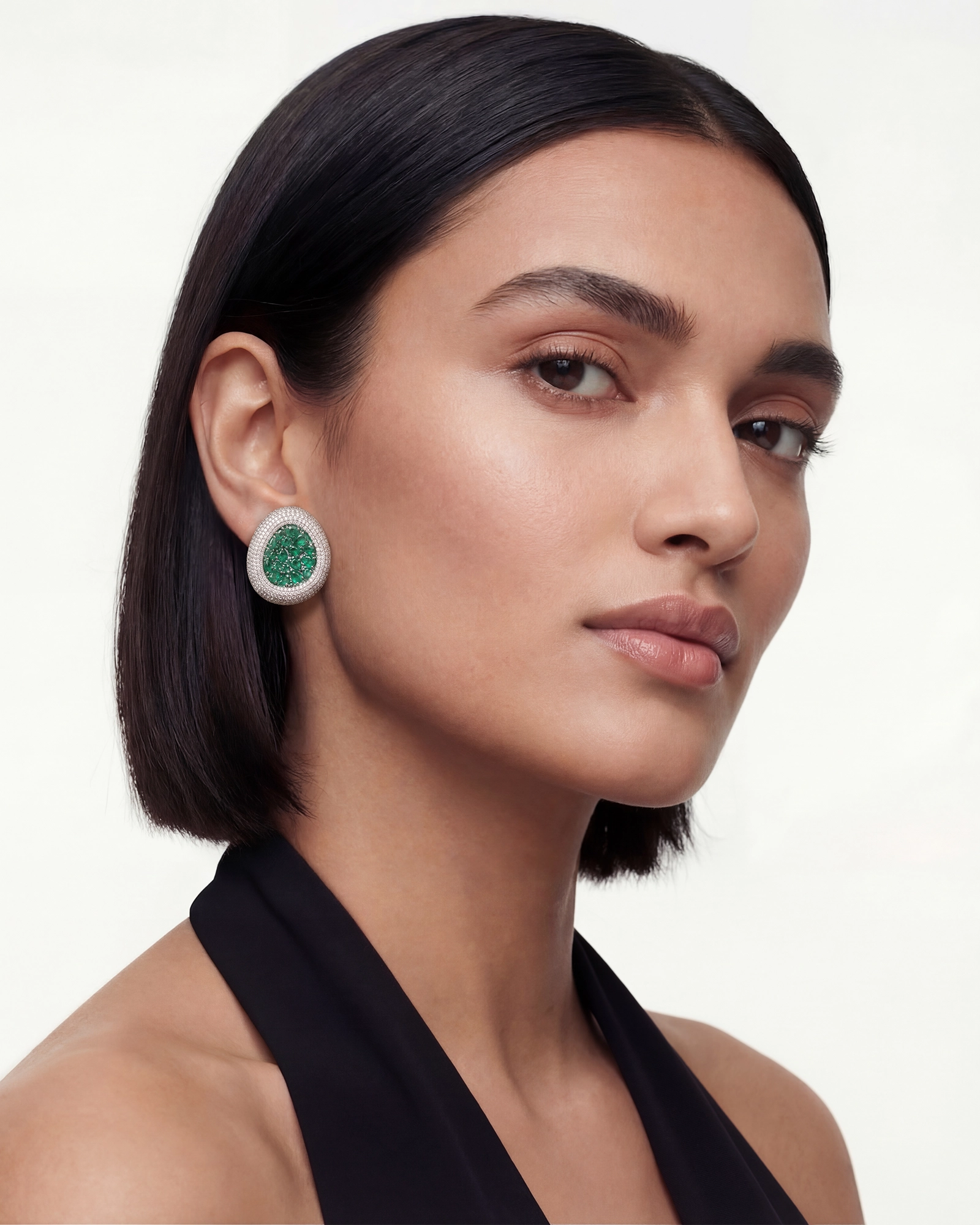 Emerald Oasis Studs | AMARIS JEWELS | Fine Jewelry 