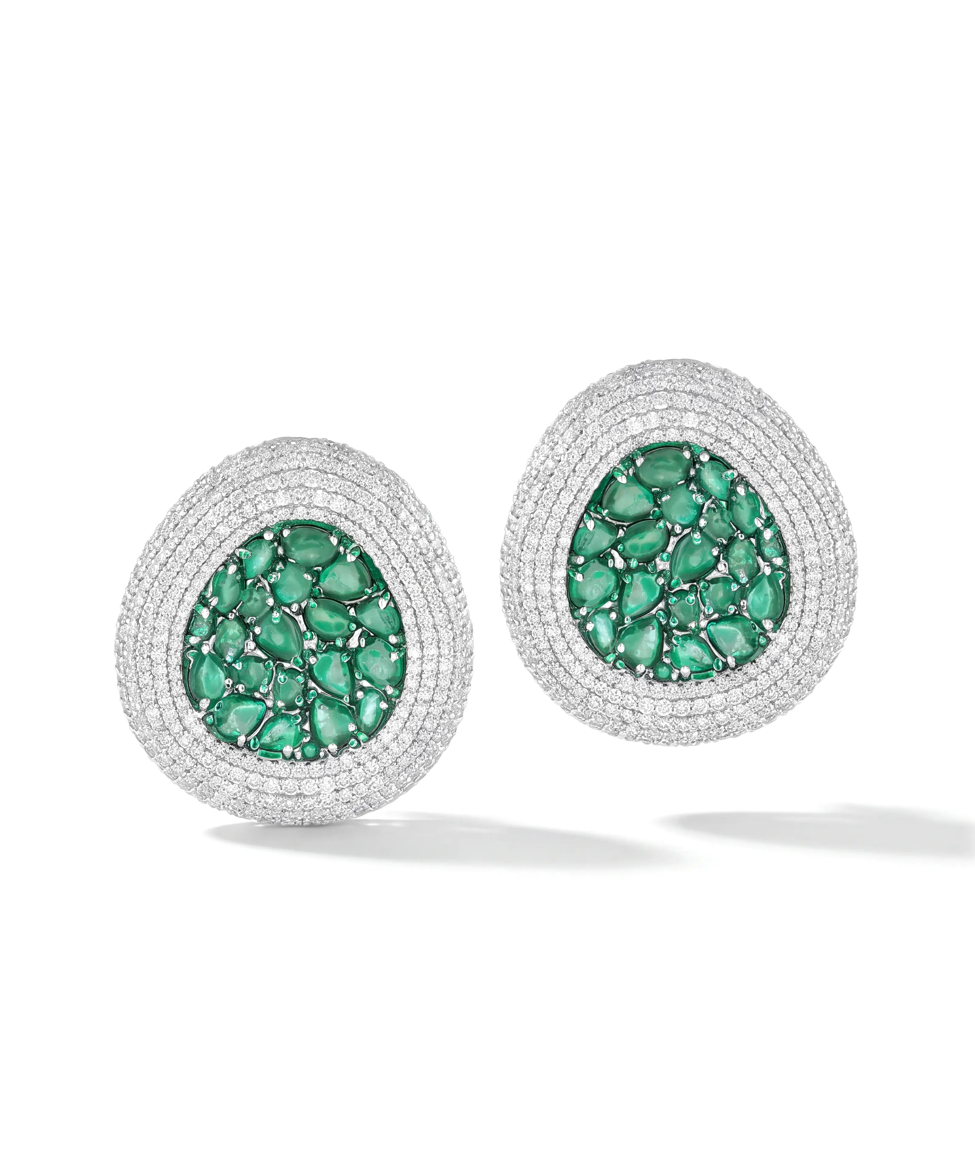 Emerald Oasis Studs | AMARIS JEWELS | Fine Jewelry