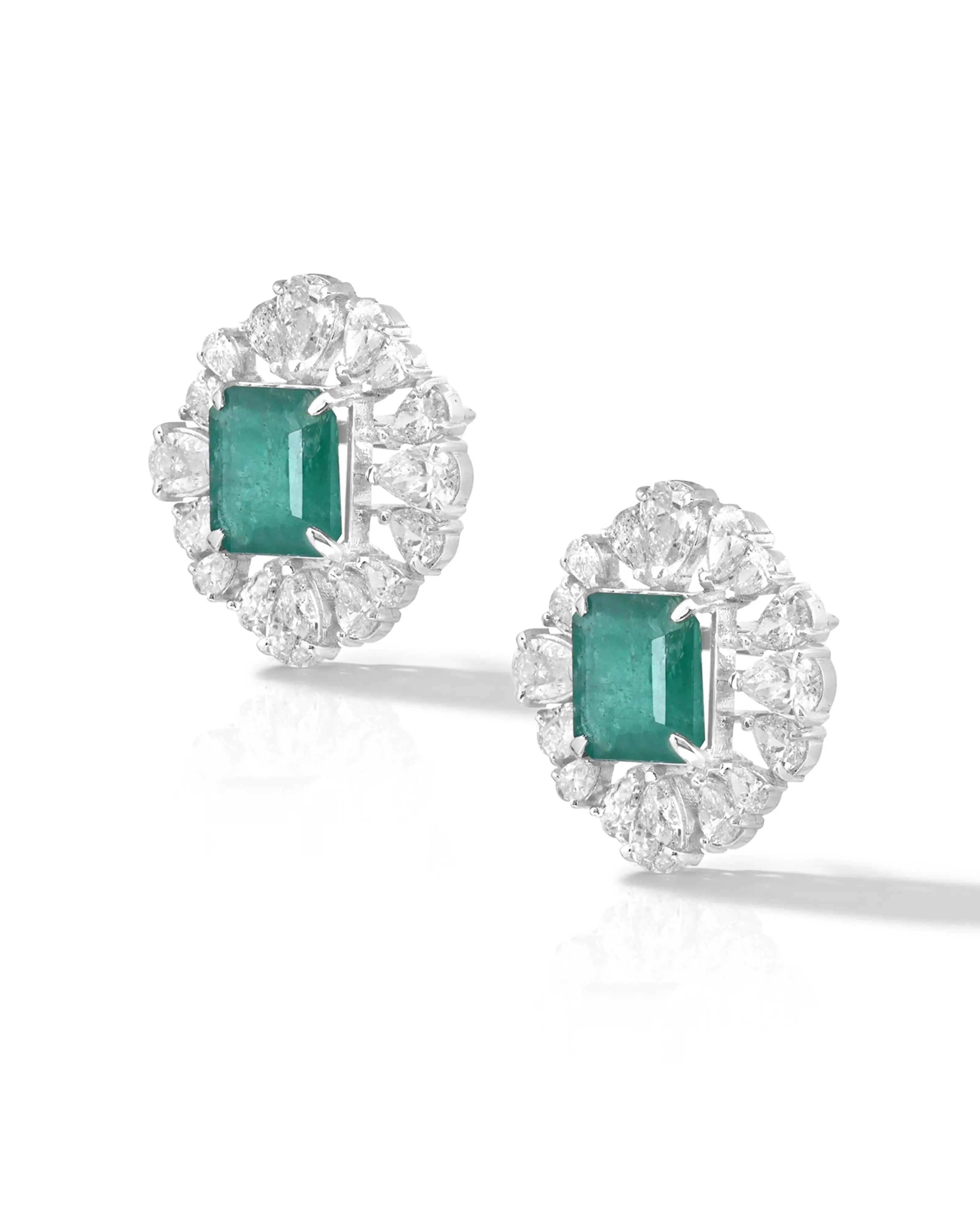 Emerald Orbit Earrings | AMARIS JEWELS | Fine Jewelry