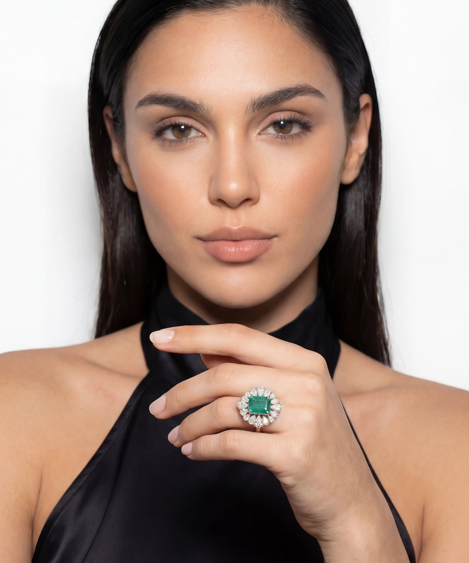 Emerald Orbit Ring | AMARIS JEWELS | Fine Jewelry 