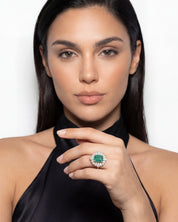 Emerald Orbit Ring | AMARIS JEWELS | Fine Jewelry 