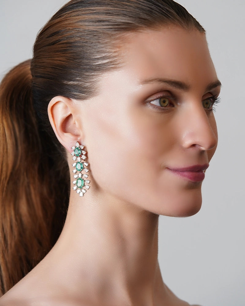 Emerald Overdose Earrings | AMARIS JEWELS | Fine Jewelry 