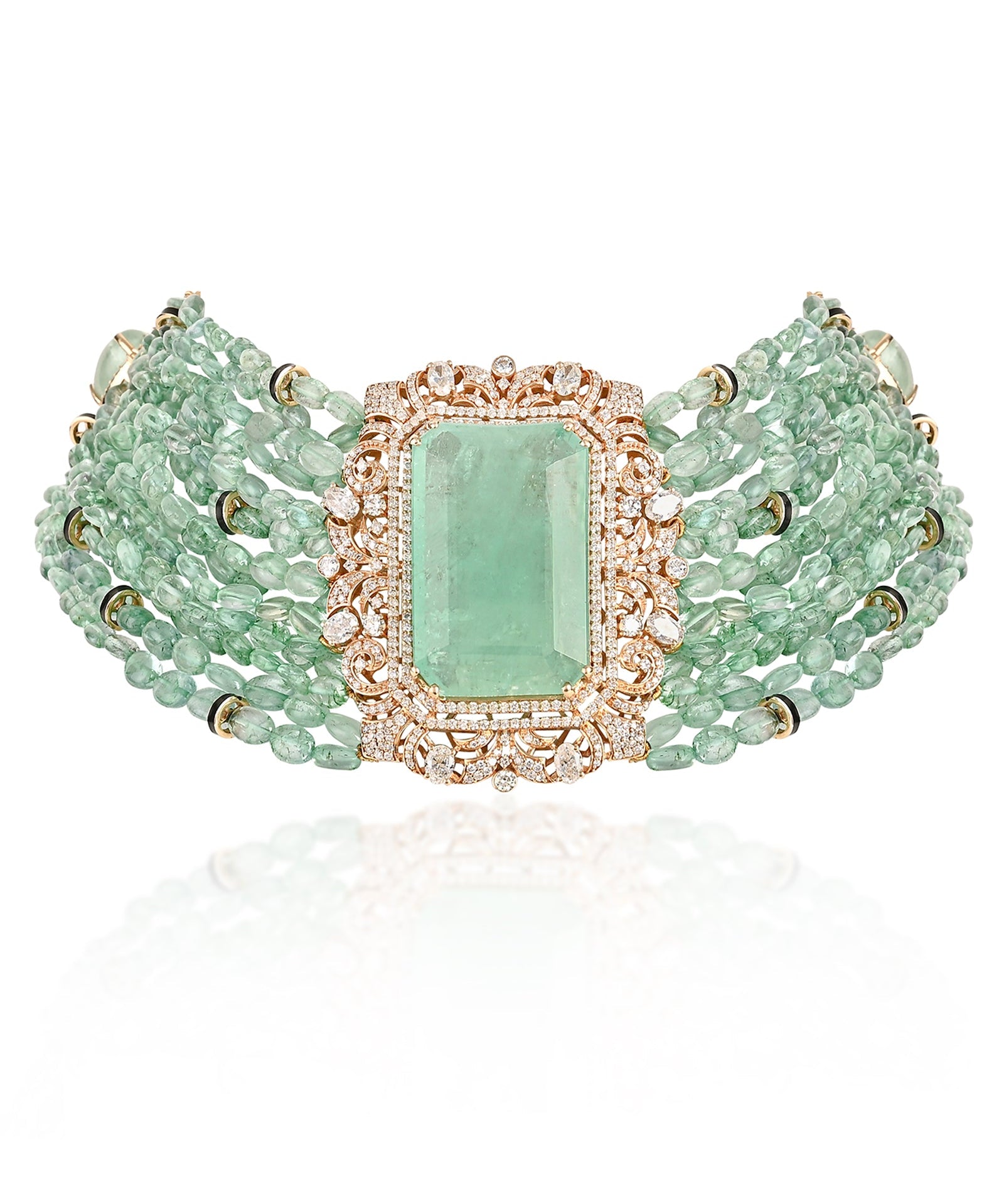 Emerald Overload Necklace | AMARIS JEWELS | Fine Jewelry 