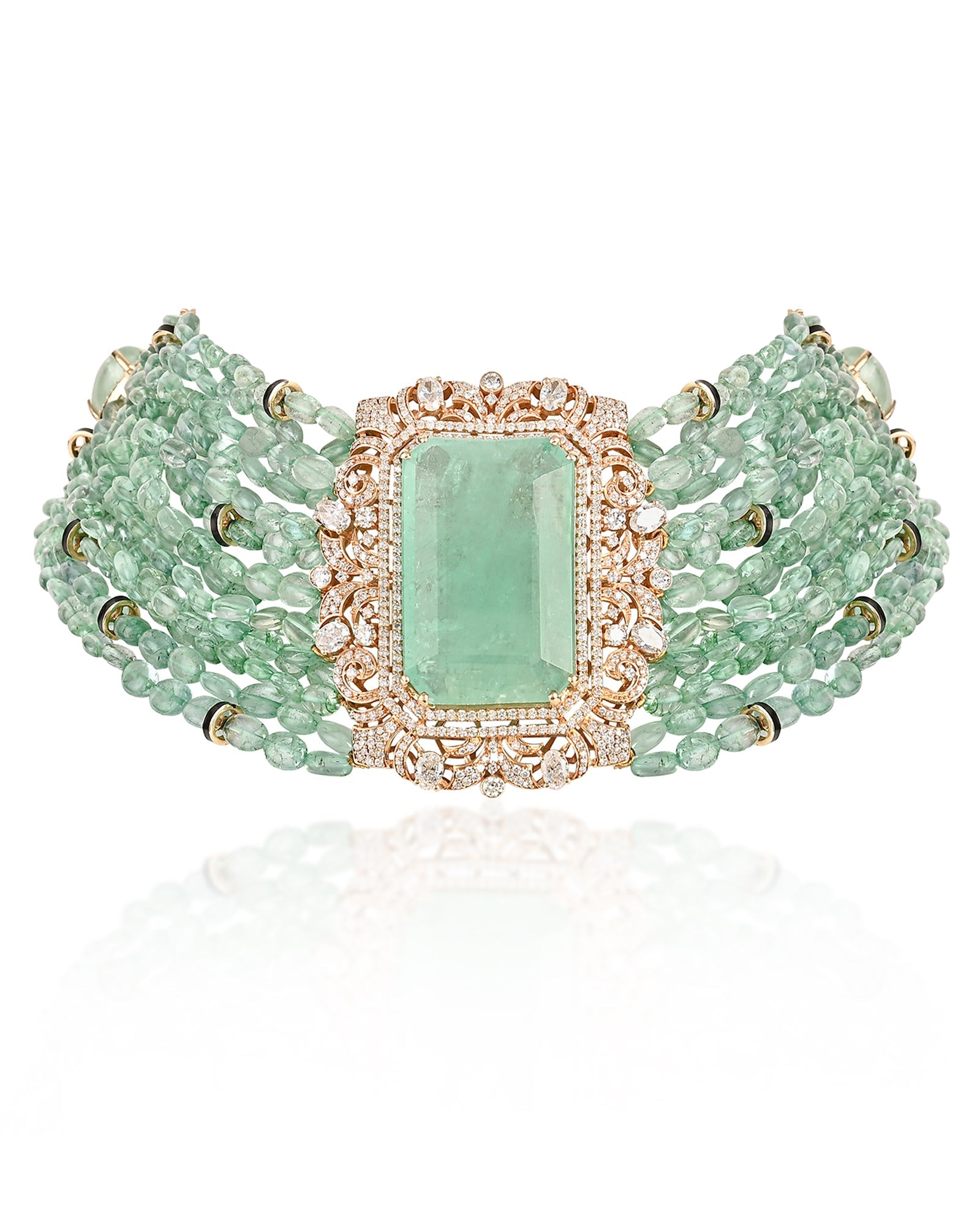 Emerald Overload Necklace | AMARIS JEWELS | Fine Jewelry 