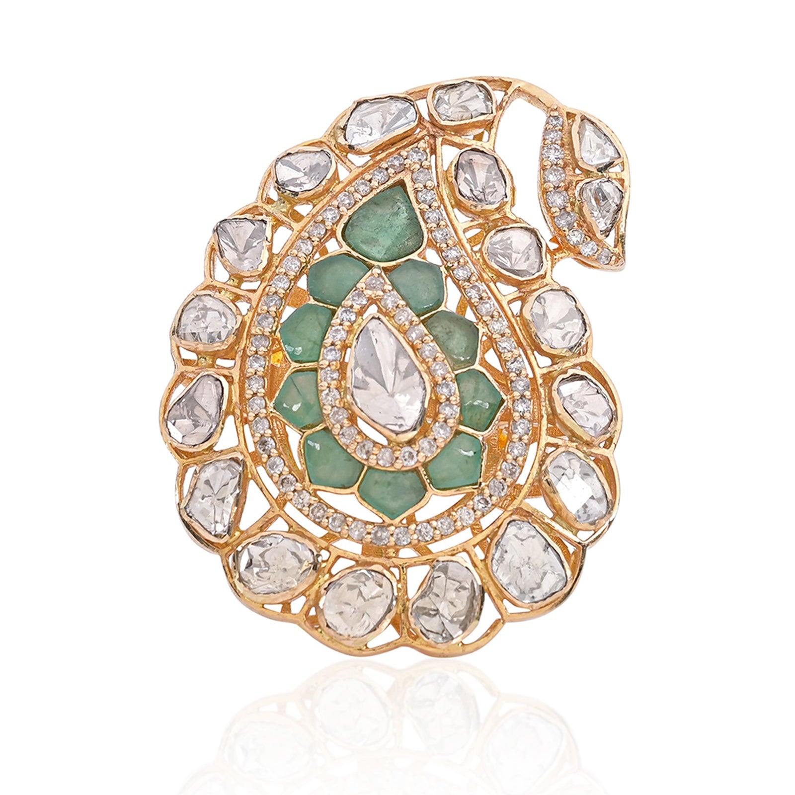 Emerald Paisley Ring | AMARIS JEWELS | Fine Jewelry 