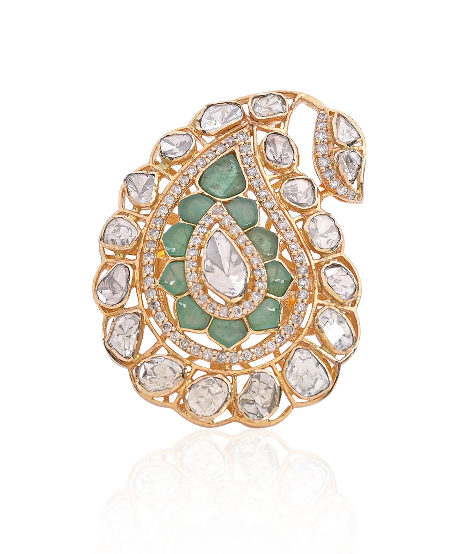 Emerald Paisley Ring | AMARIS JEWELS | Fine Jewelry 