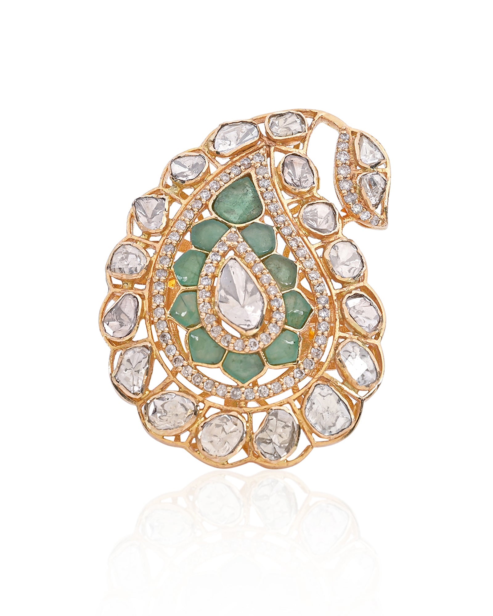Emerald Paisley Ring | AMARIS JEWELS | Fine Jewelry 
