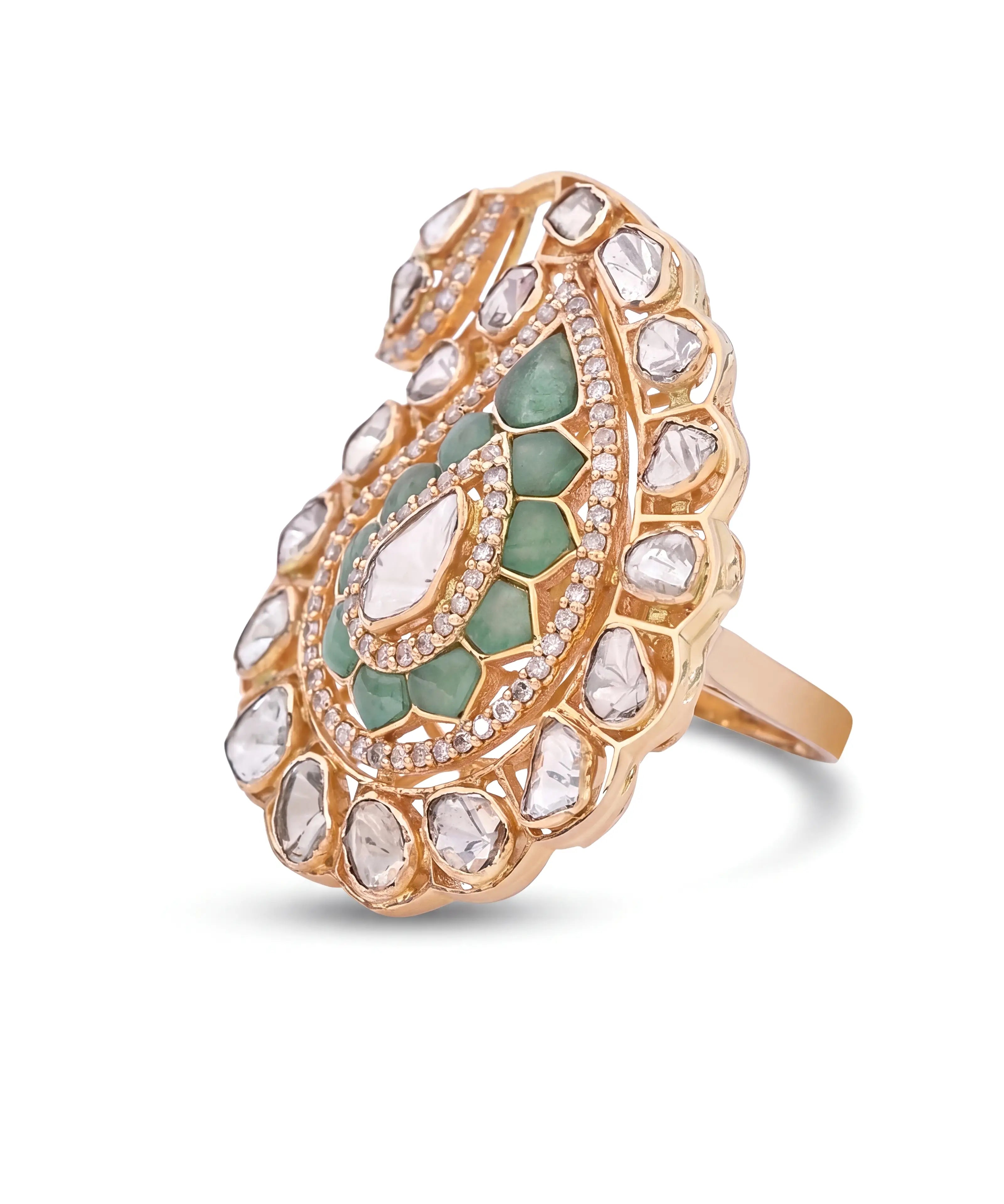 Emerald Paisley Ring | AMARIS JEWELS | Fine Jewelry