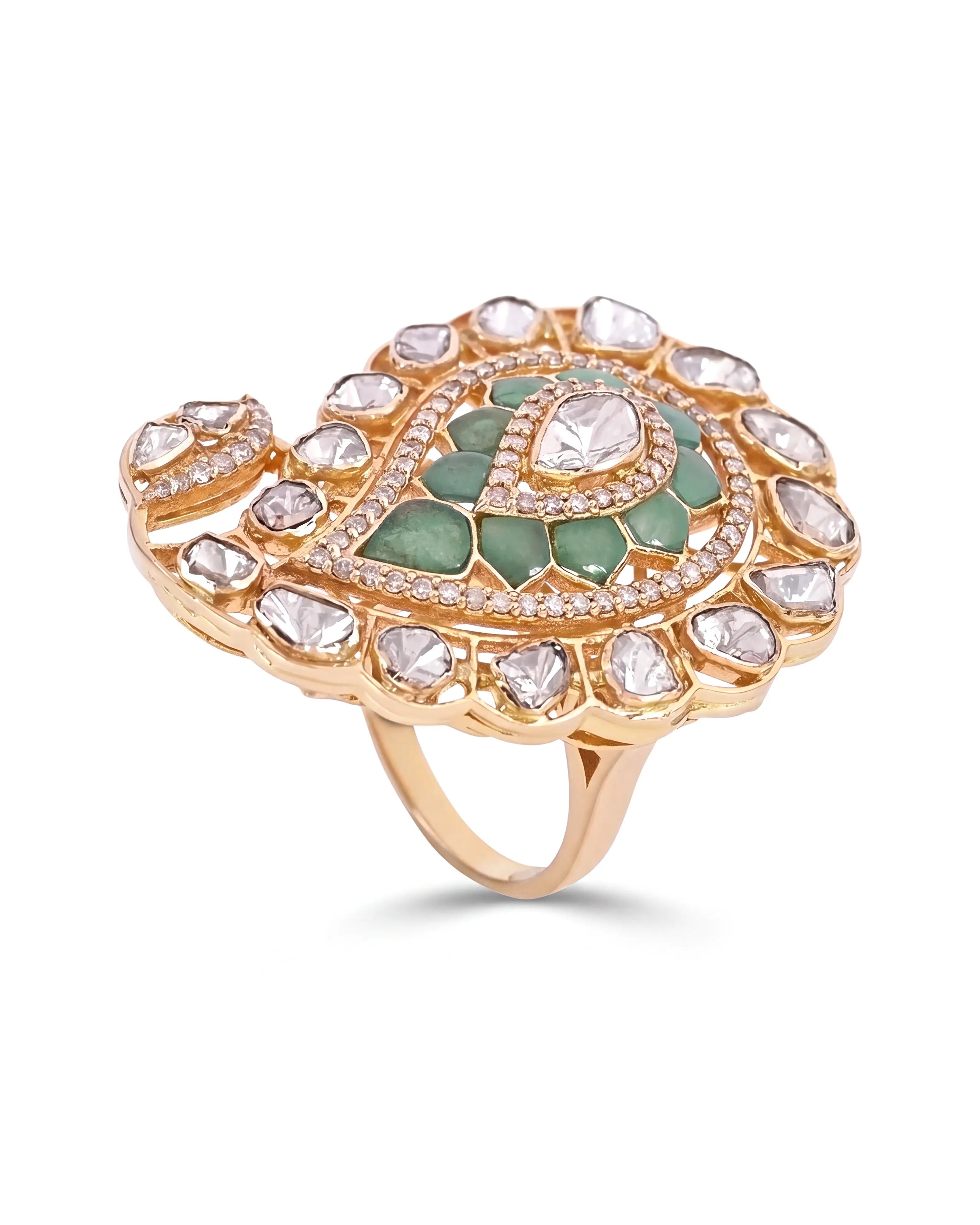 Emerald Paisley Ring | AMARIS JEWELS | Fine Jewelry