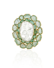 Emerald Petal Ring | AMARIS JEWELS | Fine Jewelry 