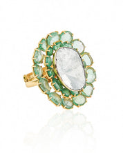 Emerald Petal Ring | AMARIS JEWELS | Fine Jewelry 