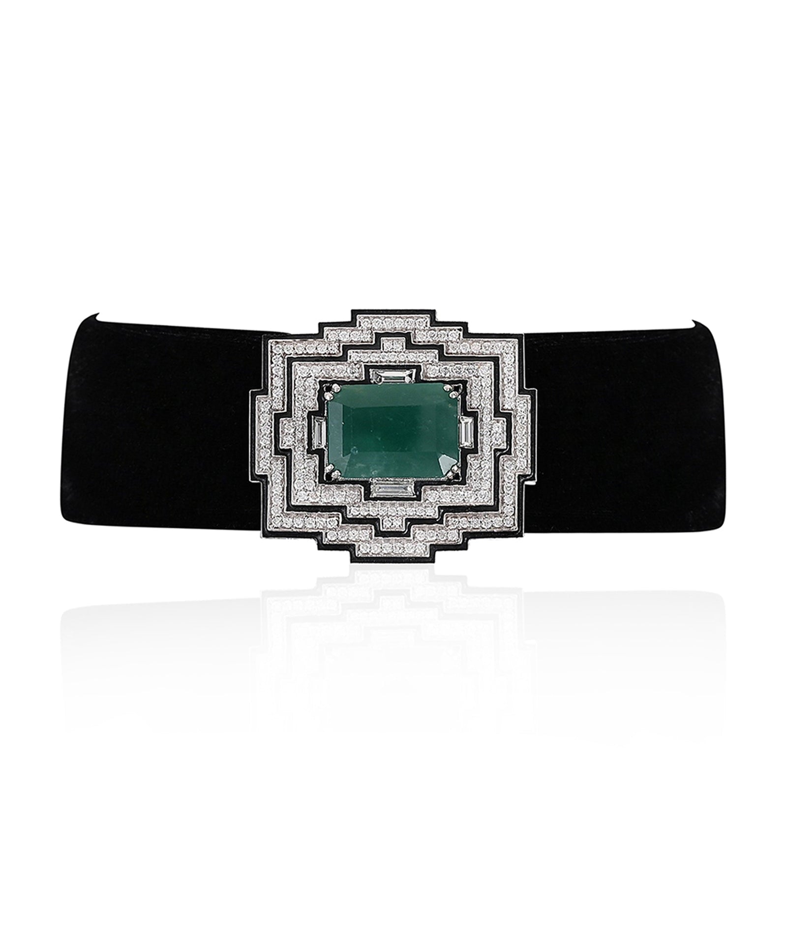 Emerald Plush Choker | AMARIS JEWELS | Fine Jewelry 