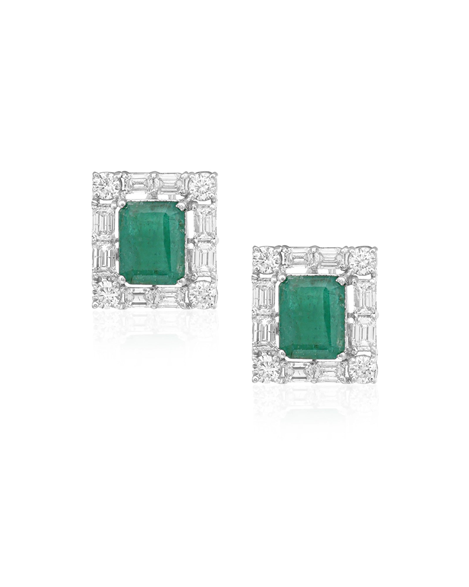 Emerald Pop Max Studs | AMARIS JEWELS | Fine Jewelry 