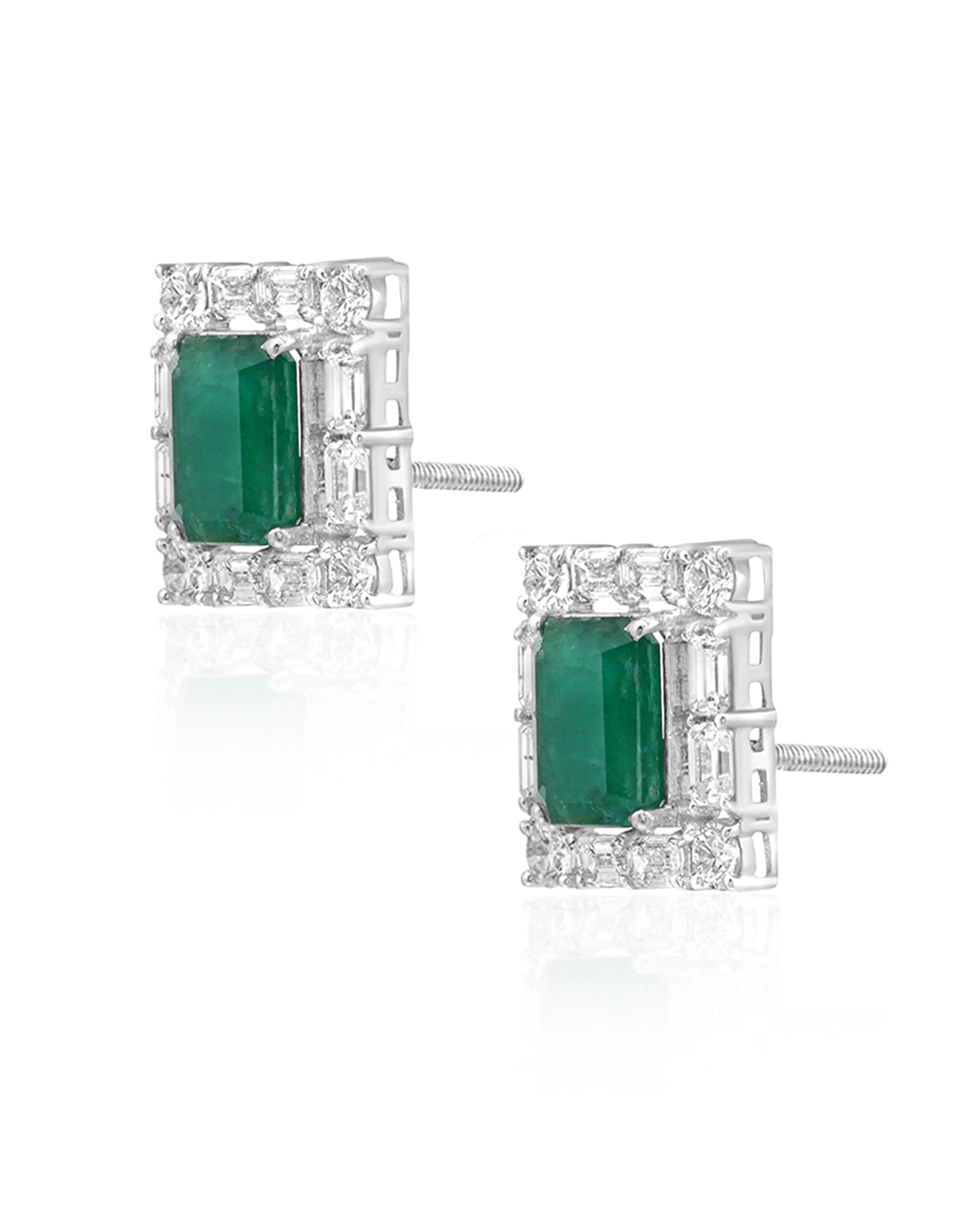 Emerald Pop Max Studs | AMARIS JEWELS | Fine Jewelry 