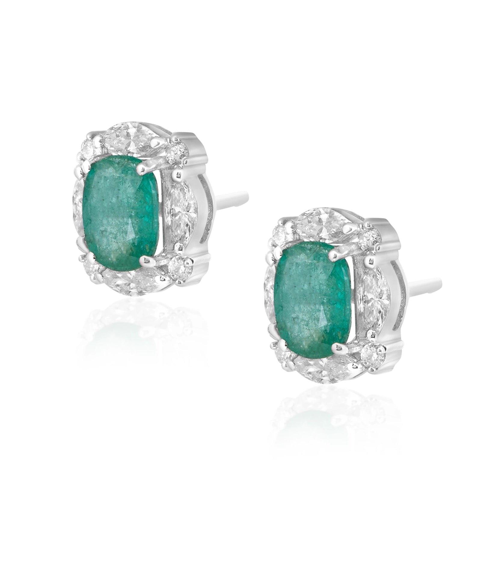 Emerald Pop Studs | AMARIS JEWELS | Fine Jewelry 