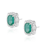 Emerald Pop Studs | AMARIS JEWELS | Fine Jewelry 