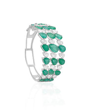 Emerald Raindrop Cuff | AMARIS JEWELS | Fine Jewelry 