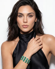 Emerald Raindrop Cuff | AMARIS JEWELS | Fine Jewelry 