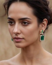 Emerald Revolution Earrings | AMARIS JEWELS | Fine Jewelry 
