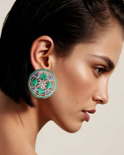 Emerald Snowflakes Earrings | AMARIS JEWELS | Fine Jewelry 