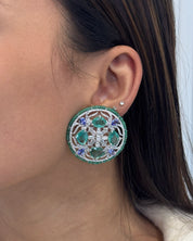 Emerald Snowflakes Earrings | AMARIS JEWELS | Fine Jewelry 