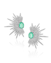 Emerald Spike Studs | AMARIS JEWELS | Fine Jewelry 