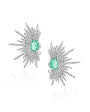 Emerald Spike Studs | AMARIS JEWELS | Fine Jewelry 