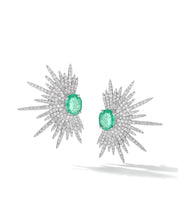 Emerald Spike Studs | AMARIS JEWELS | Fine Jewelry