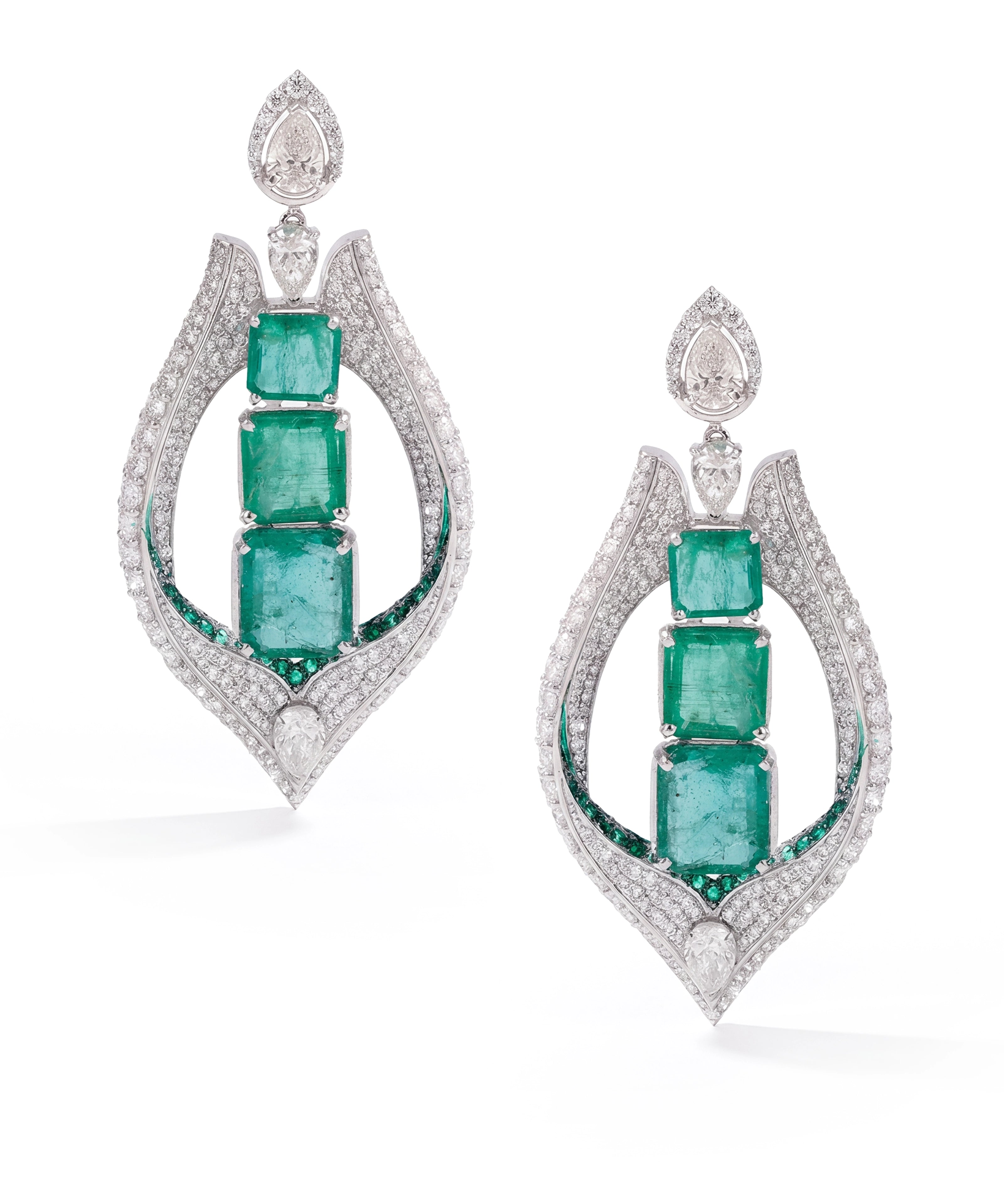 Emerald Spire Earrings | AMARIS JEWELS | Fine Jewelry