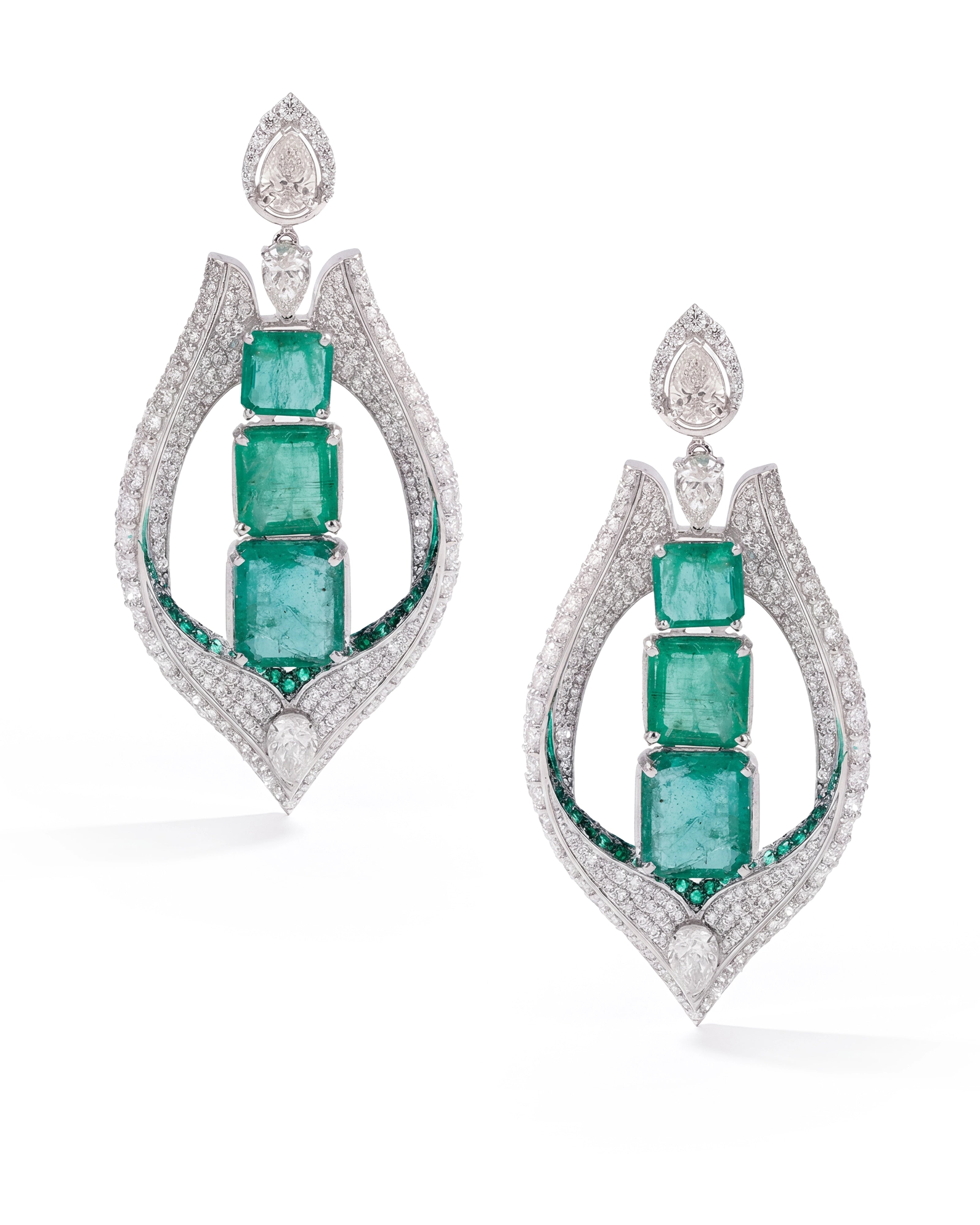 Emerald Spire Earrings | AMARIS JEWELS | Fine Jewelry