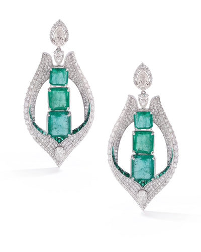 Emerald Spire Earrings | AMARIS JEWELS | Fine Jewelry