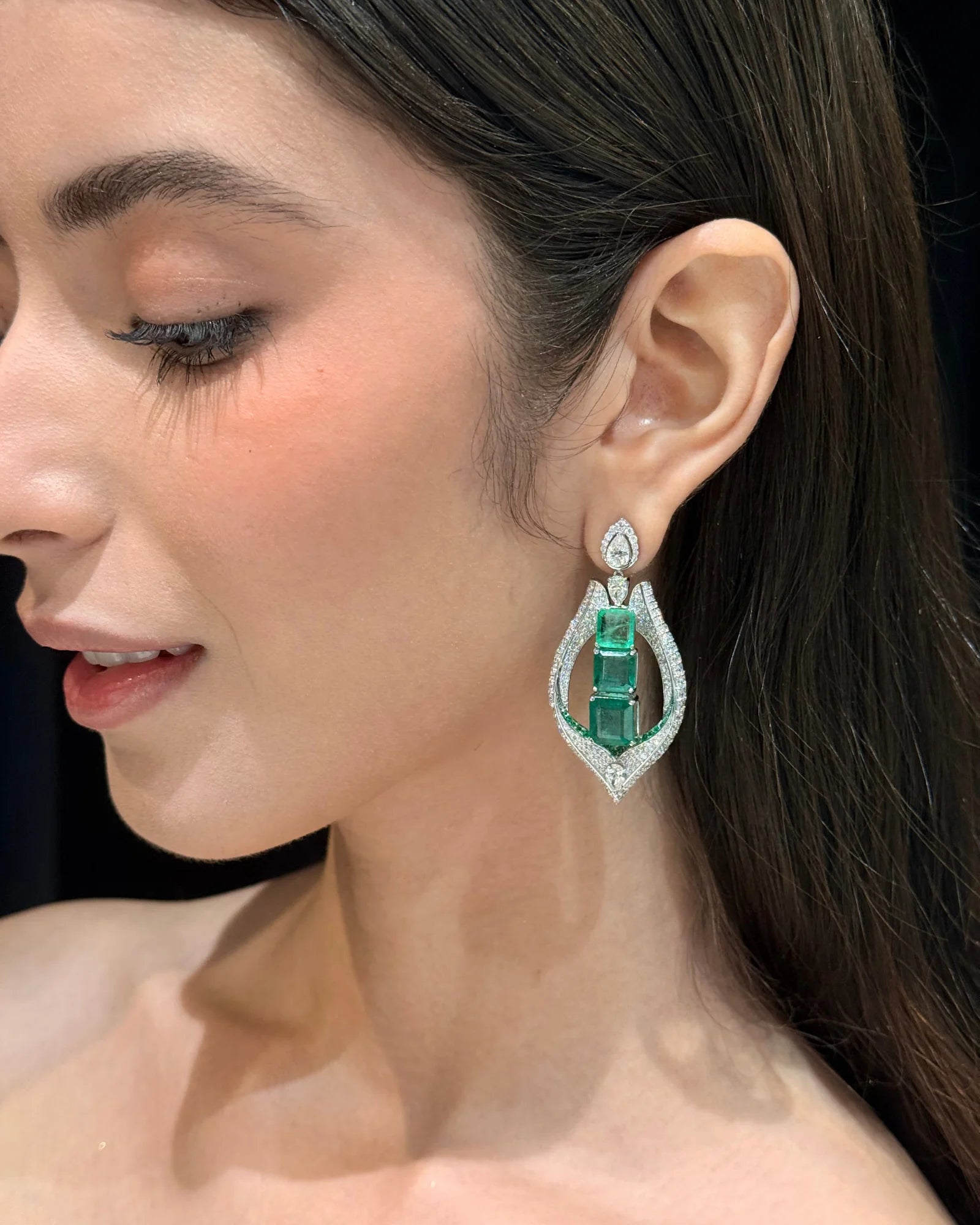 Emerald Spire Earrings | AMARIS JEWELS | Fine Jewelry