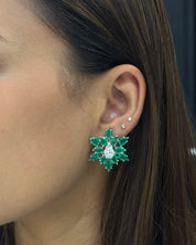 Emerald Star Earrings | AMARIS JEWELS | Fine Jewelry 