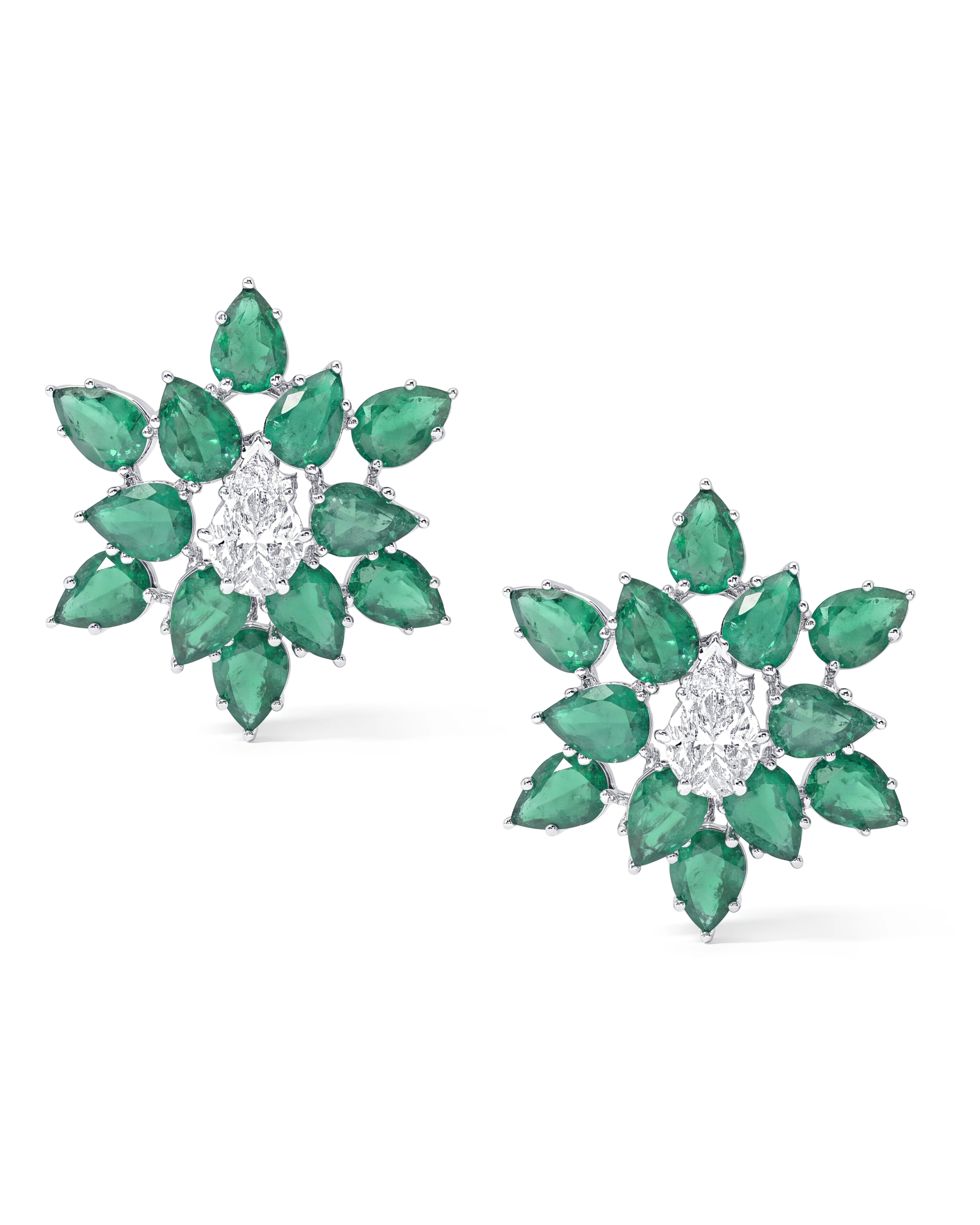 Emerald Star Earrings | AMARIS JEWELS | Fine Jewelry