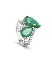Emerald Times Two Ring | AMARIS JEWELS | Fine Jewelry