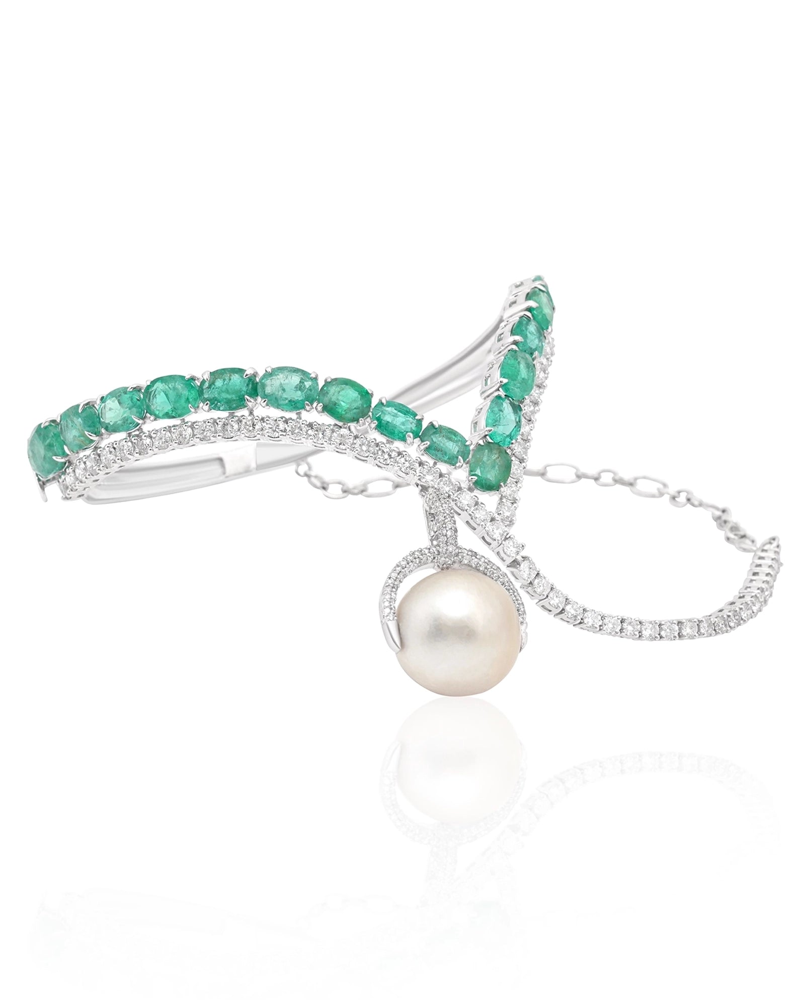 Emerald Trail Palmcuff | AMARIS JEWELS | Fine Jewelry 