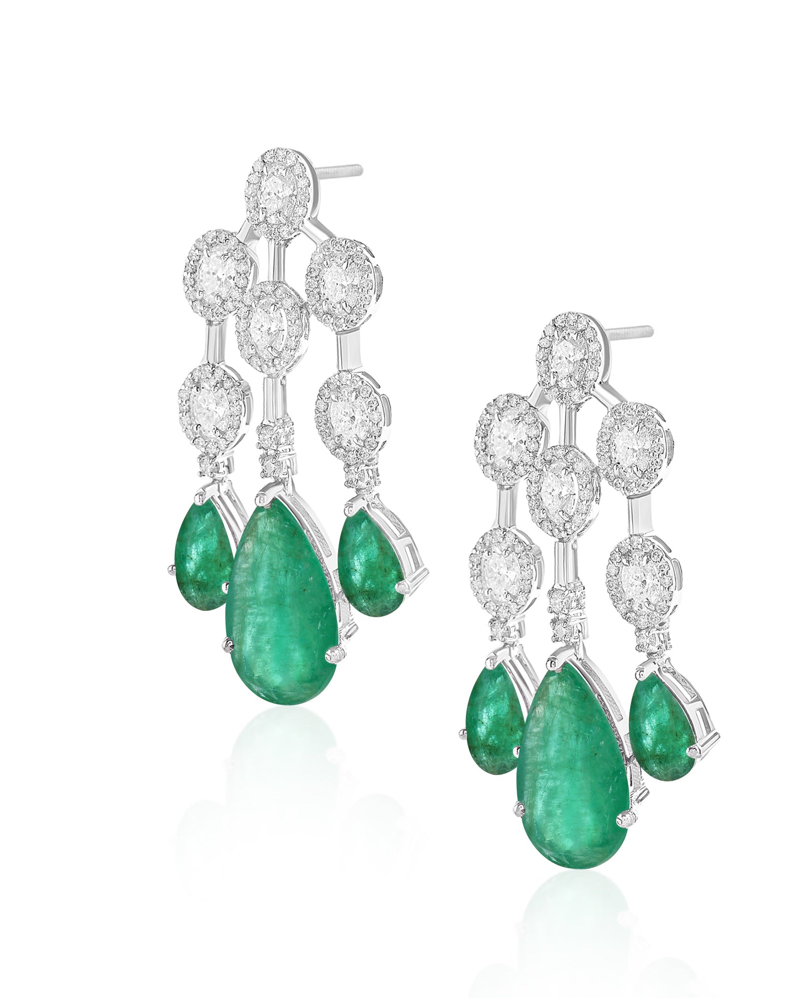 Emerald Waterfall 2.0 Earrings | AMARIS JEWELS | Fine Jewelry 