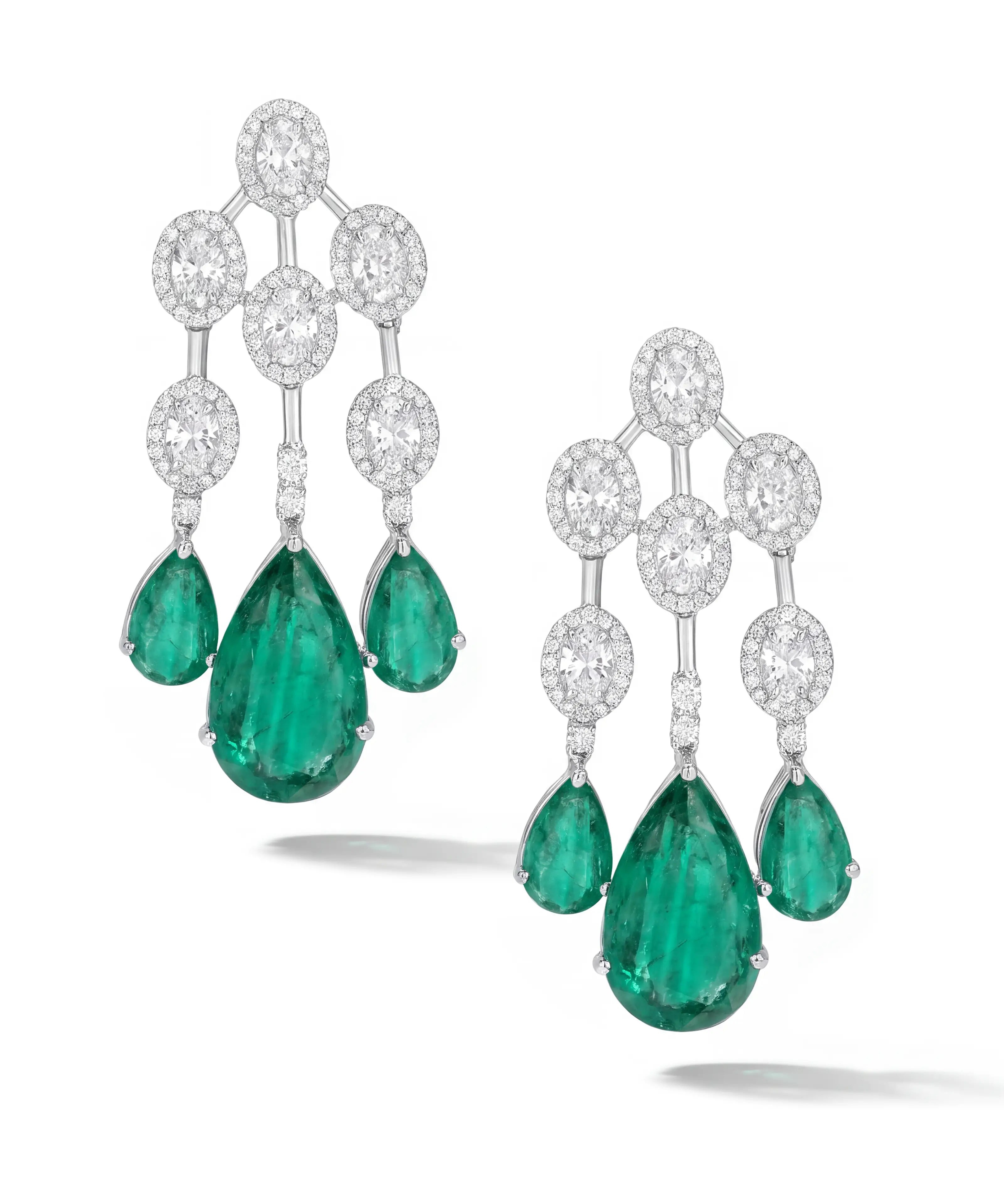 Emerald Waterfall 2.0 Earrings | AMARIS JEWELS | Fine Jewelry