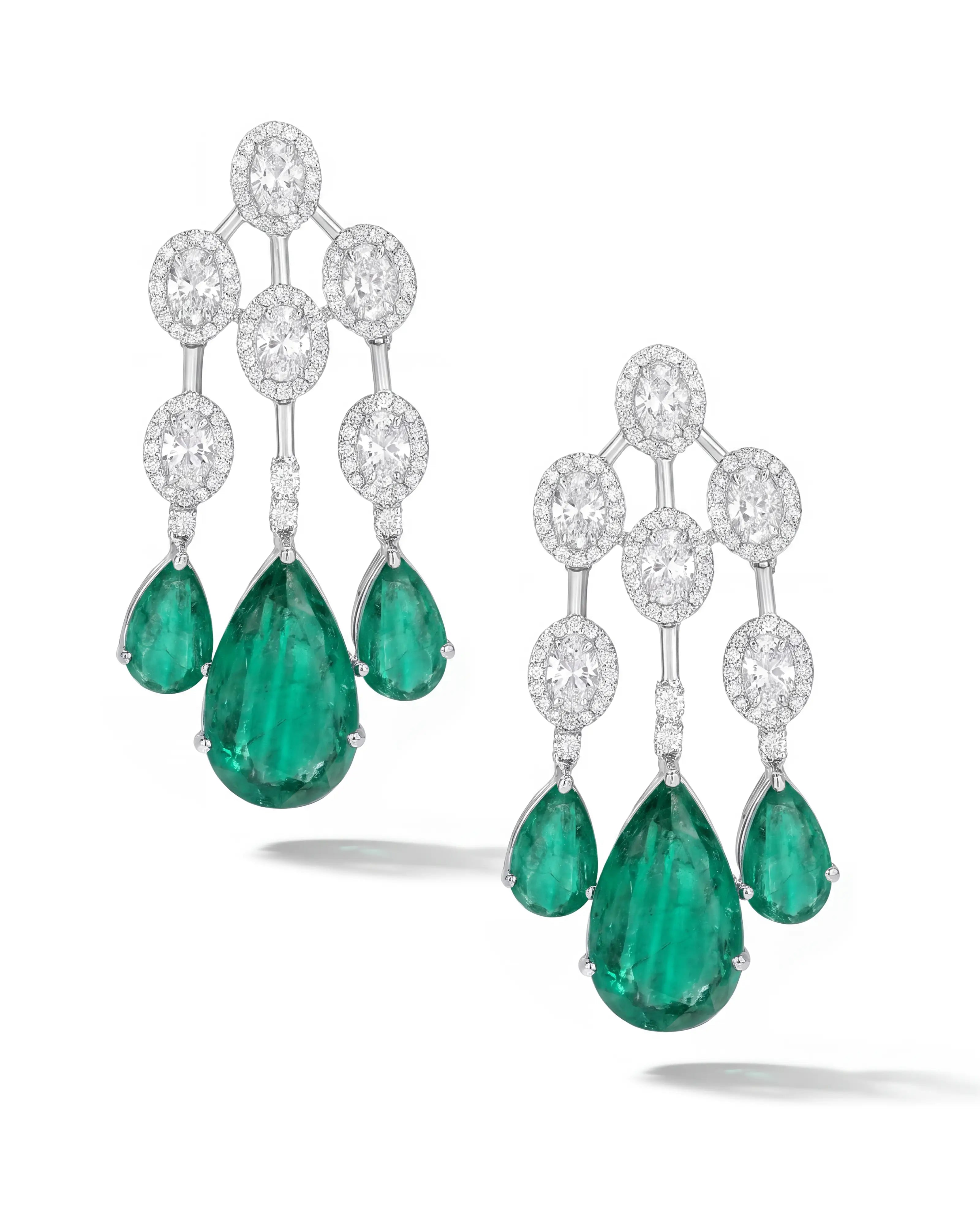 Emerald Waterfall 2.0 Earrings | AMARIS JEWELS | Fine Jewelry