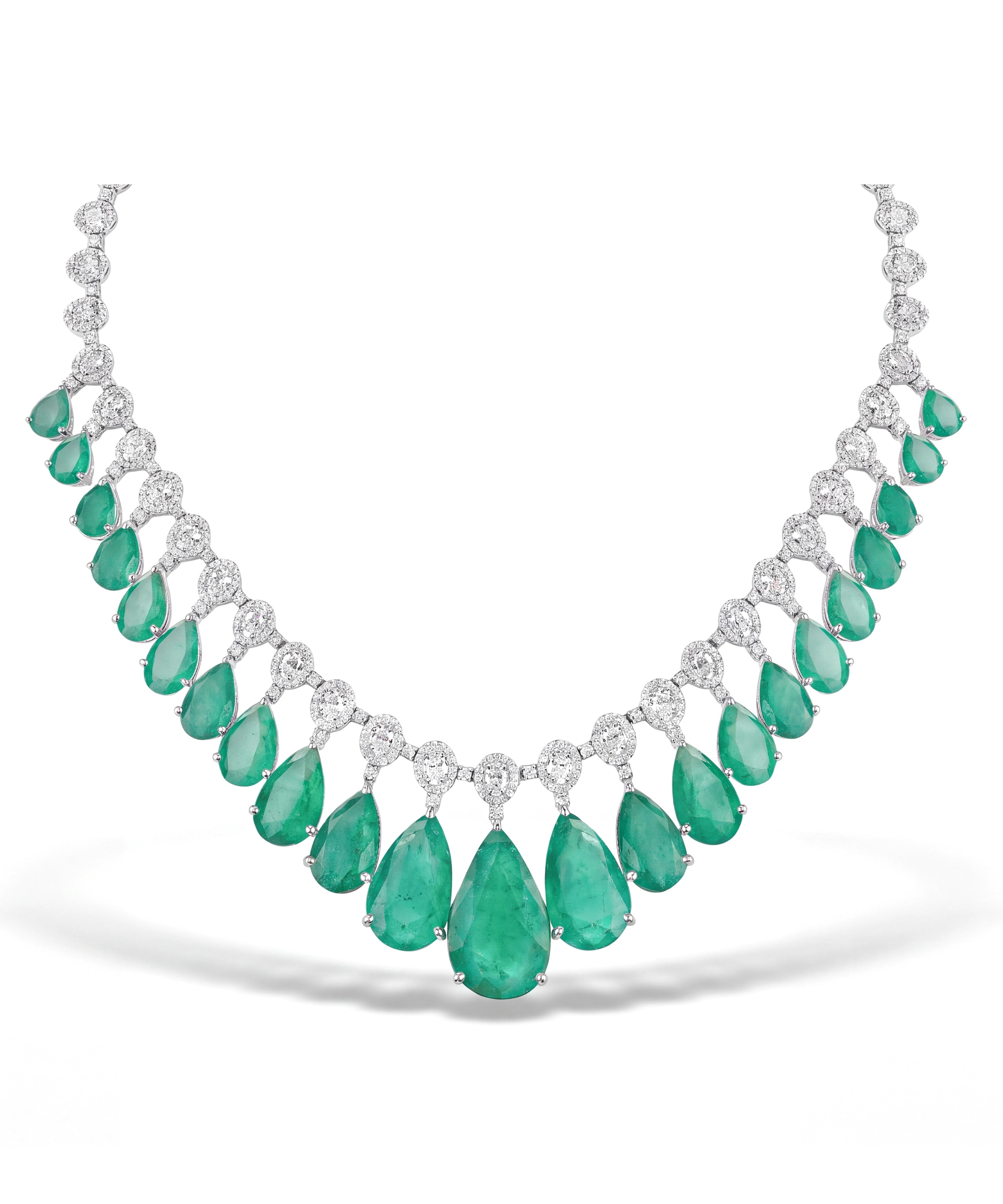 Emerald Waterfall 2.0 Necklace | AMARIS JEWELS | Fine Jewelry